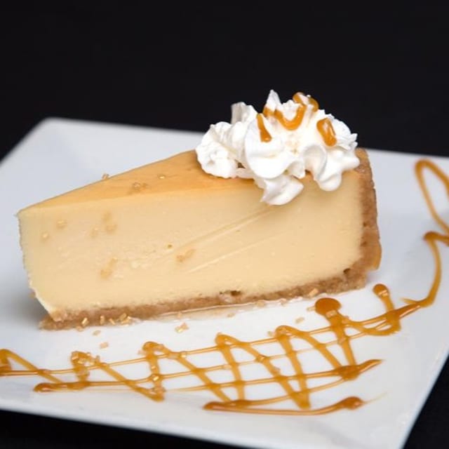 White Chocolate Cheesecake.