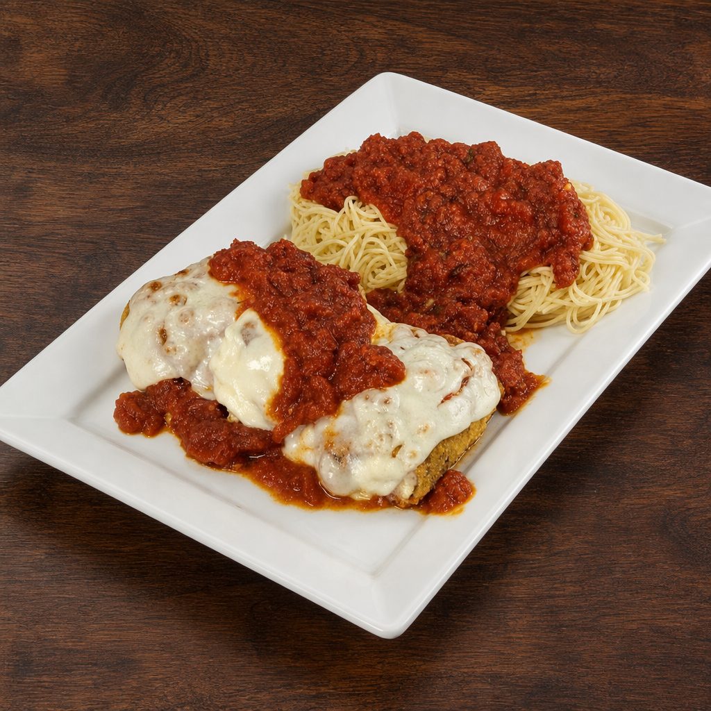 Eggplant Rollatini appetizer.