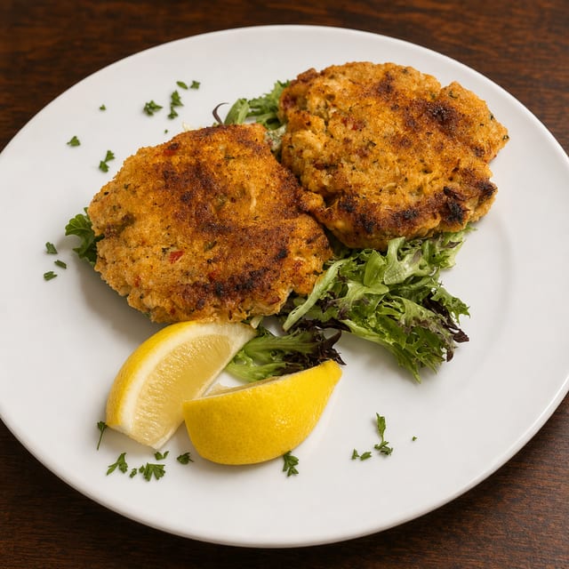 Broiled Crab Cakes.